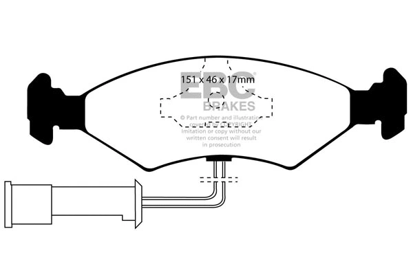Brake Pad Set, disc brake (DP2389)