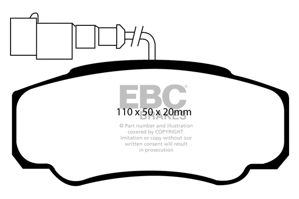 Brake Pad Set, disc brake (DP1957)