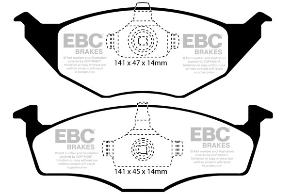 Brake Pad Set, disc brake (DP1433)