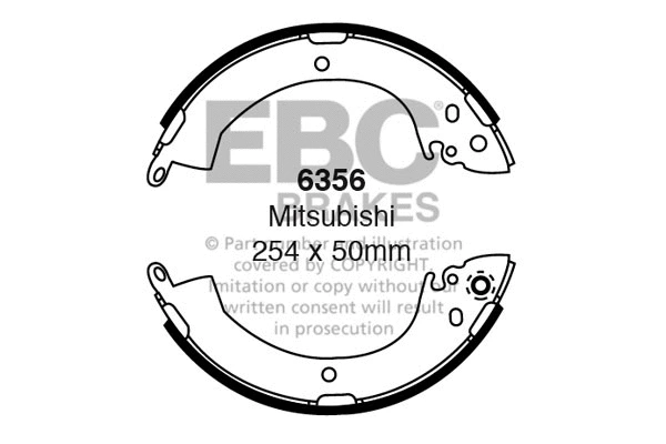 Brake Shoe Set (6356)