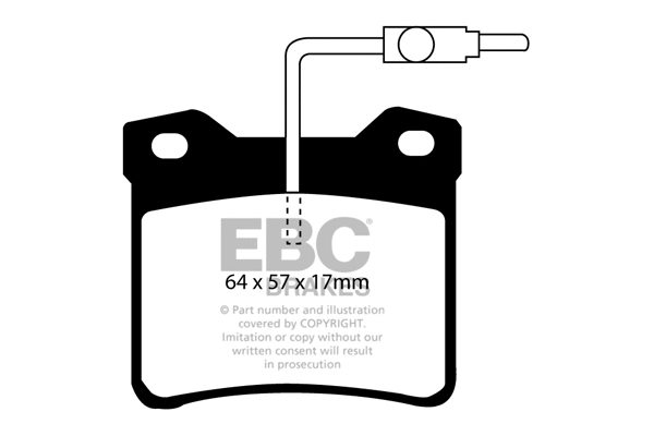 Brake Pad Set, disc brake (DP2816)