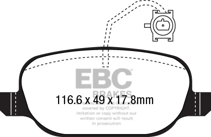 Brake Pad Set, disc brake (DP22236)