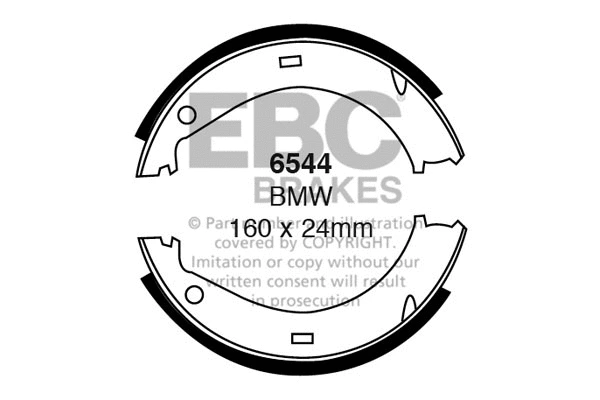 Brake Shoe Set (6544)