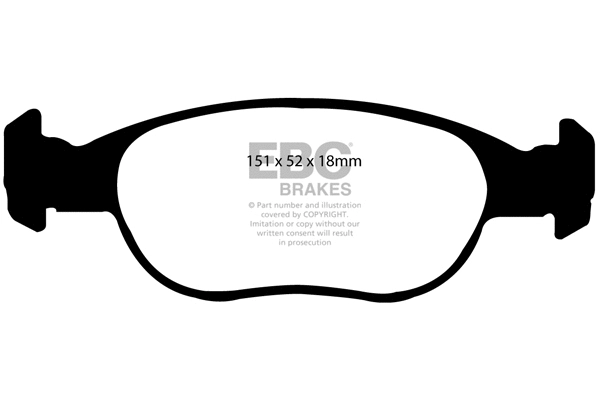 Brake Pad Set, disc brake (DP1141)