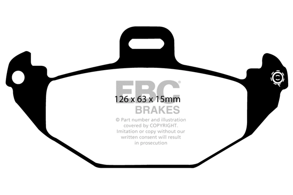 Brake Pad Set, disc brake (DP1190)