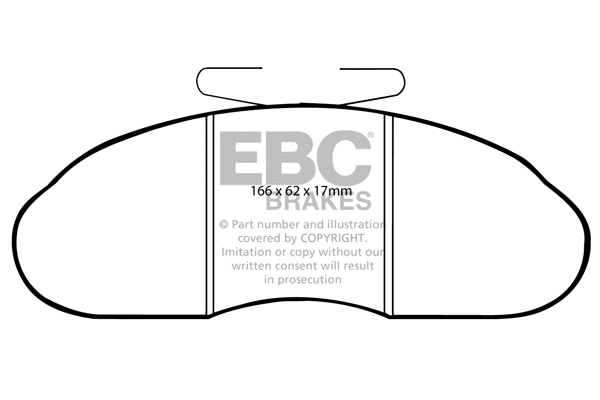Brake Pad Set, disc brake (DP633)