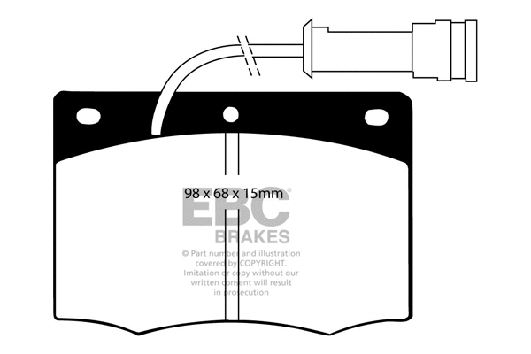 Brake Pad Set, disc brake (DP437)