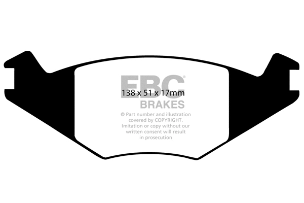 Brake Pad Set, disc brake (DP2515)