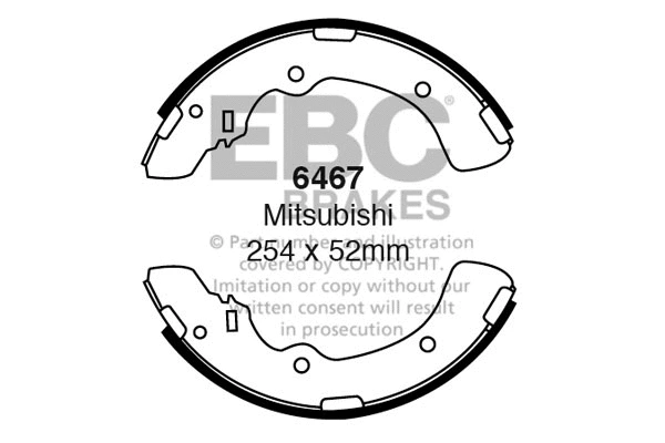 Brake Shoe Set (6467)