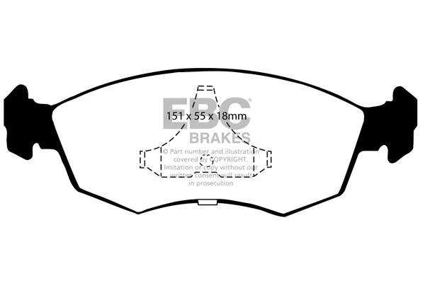 Brake Pad Set, disc brake (DP605/2)
