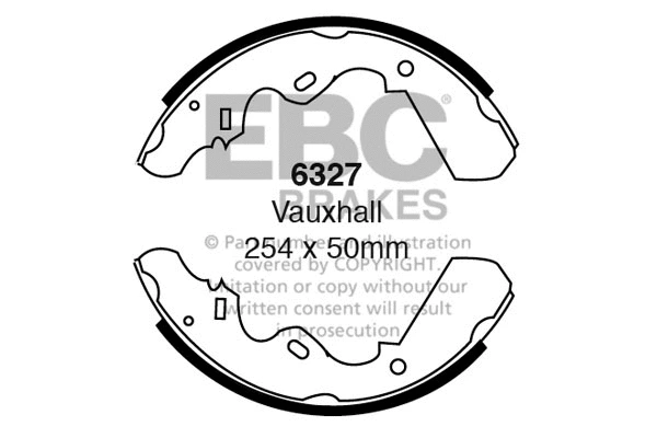 Brake Shoe Set (6327)