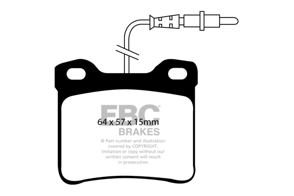 Brake Pad Set, disc brake (DP1090)
