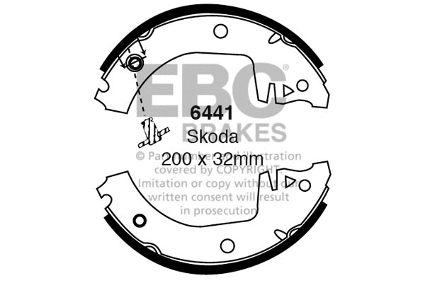 Brake Shoe Set (6441)