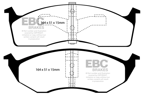 Brake Pad Set, disc brake (DP1065)