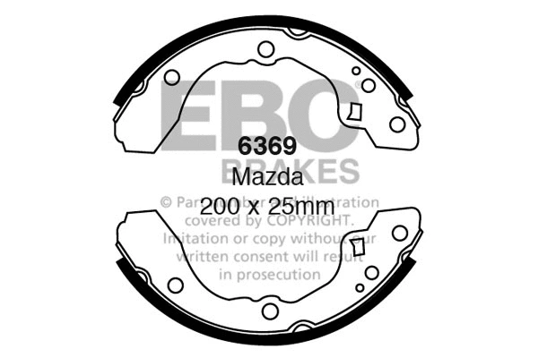 Brake Shoe Set (6369)