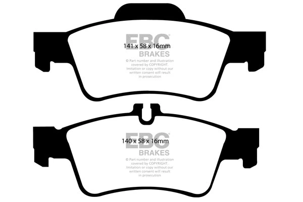 Brake Pad Set, disc brake (DP1491)