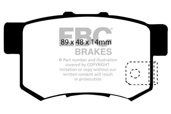 Brake Pad Set, disc brake (DP1193)