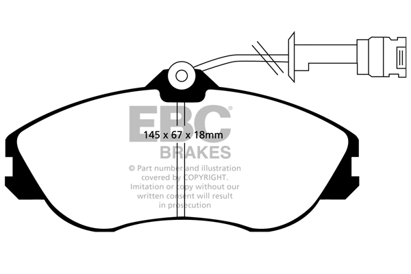 Brake Pad Set, disc brake (DP2711)
