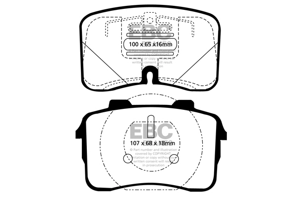 Brake Pad Set, disc brake (DP3883C)