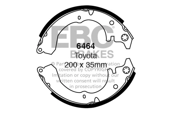 Brake Shoe Set (6464)