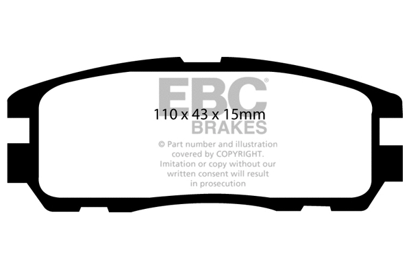 Brake Pad Set, disc brake (DP6974)