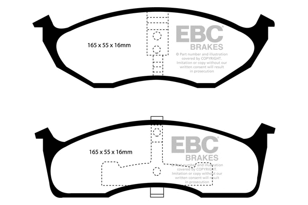 Brake Pad Set, disc brake (DP1623)