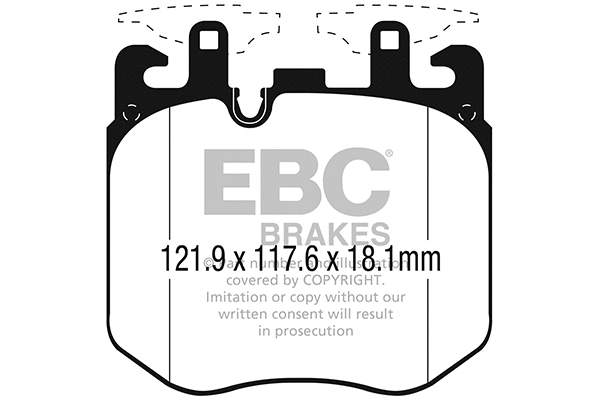 Brake Pad Set, disc brake (DP42304R)