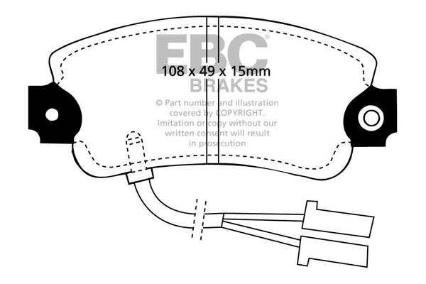 Brake Pad Set, disc brake (DP653)