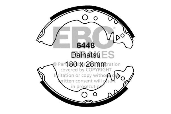 Brake Shoe Set (6448)