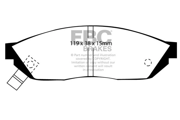 Brake Pad Set, disc brake (DP560)