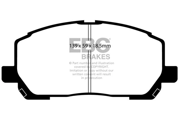 Brake Pad Set, disc brake (DP61634)