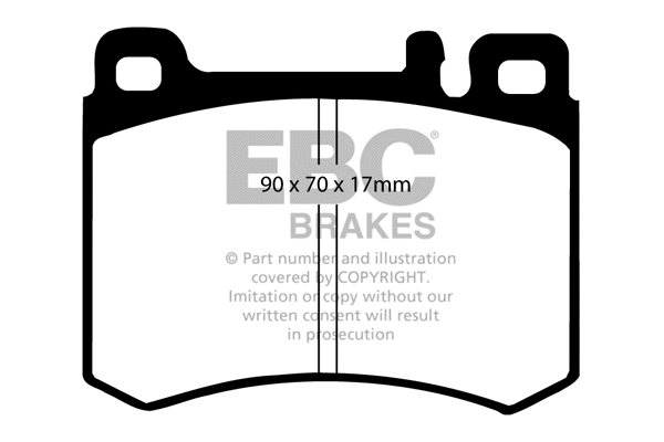 Brake Pad Set, disc brake (DP681)