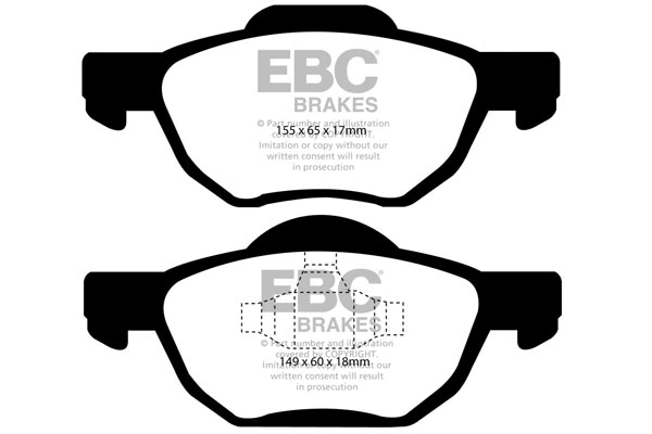 Brake Pad Set, disc brake (DP1525)