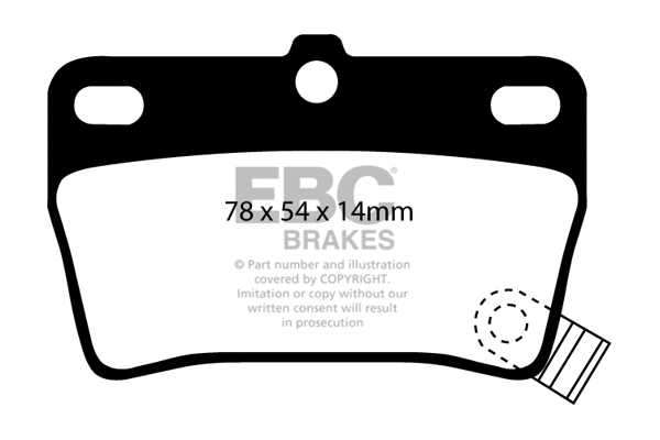 Brake Pad Set, disc brake (DP1403)