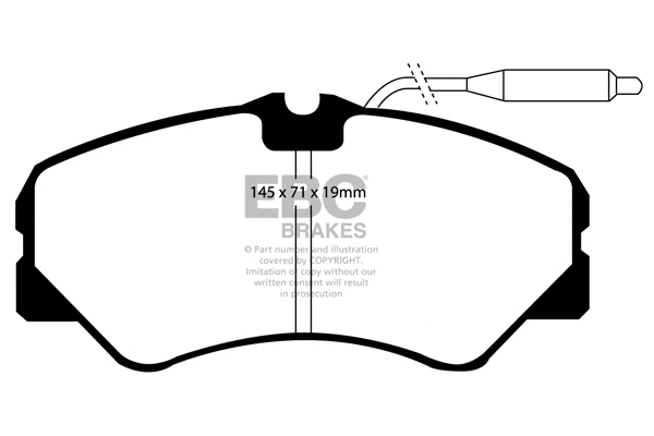 Brake Pad Set, disc brake (DP735)