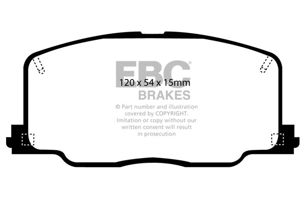 Brake Pad Set, disc brake (DP2725)