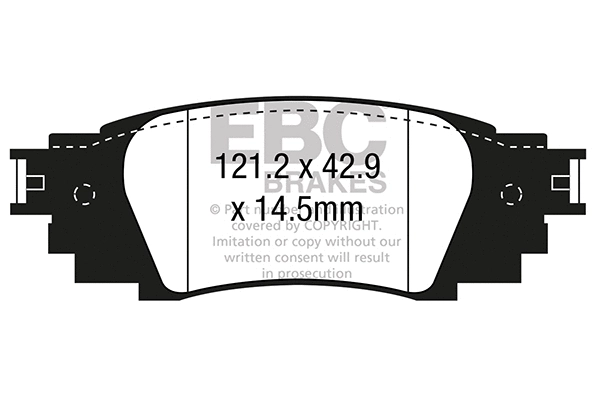 Brake Pad Set, disc brake (DPX3080)