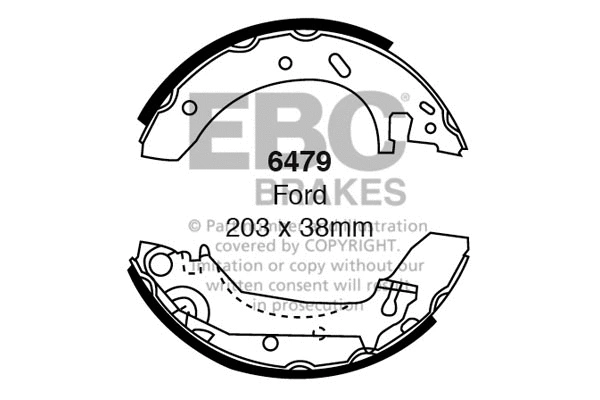 Brake Shoe Set (6479)