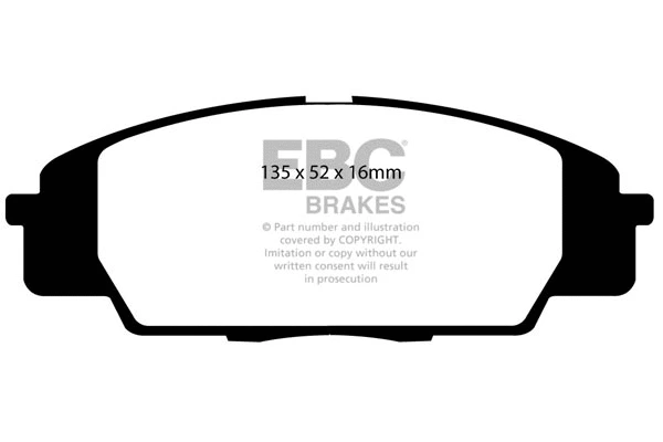 High Performance Brake Pad Set (DP81254RP1)
