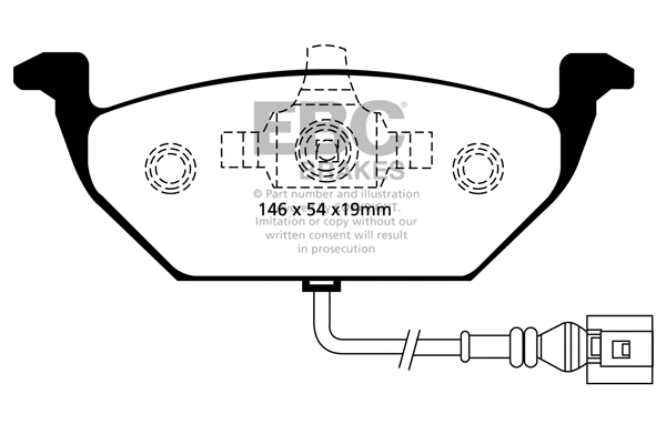 Brake Pad Set, disc brake (DP1329)