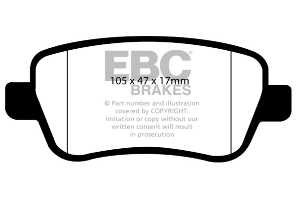 Brake Pad Set, disc brake (DP1910)