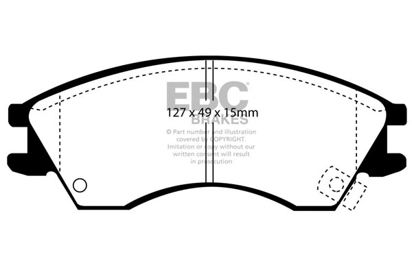 Brake Pad Set, disc brake (DP1029)
