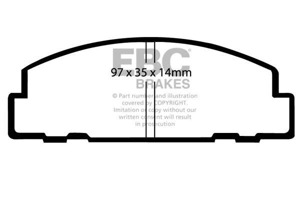 Brake Pad Set, disc brake (DP542)