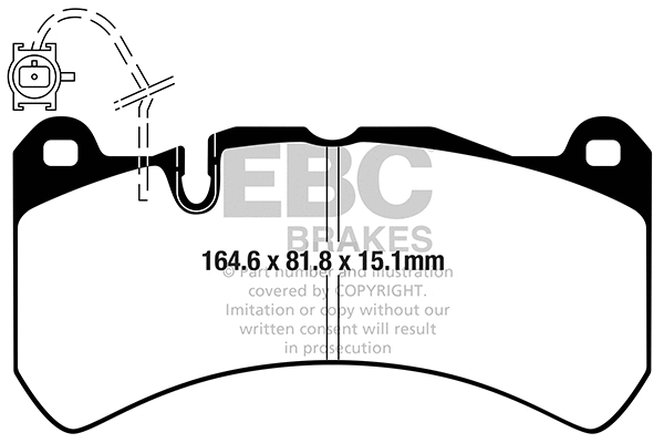 Brake Pad Set, disc brake (DP42355R)