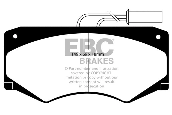 Brake Pad Set, disc brake (DP721)