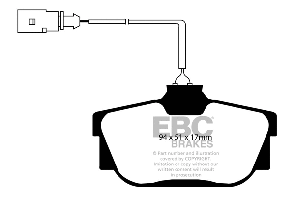 Brake Pad Set, disc brake (DP1445)