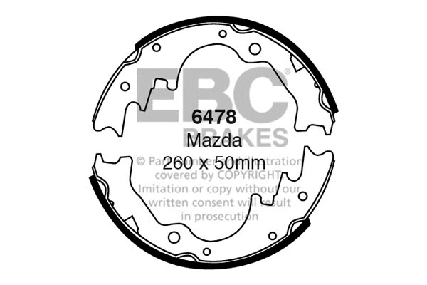 Brake Shoe Set (6478)