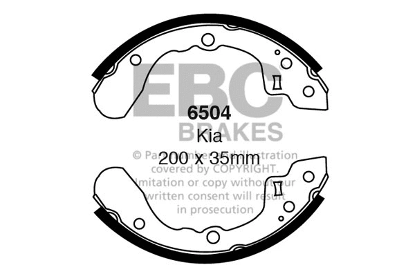 Brake Shoe Set (6504)