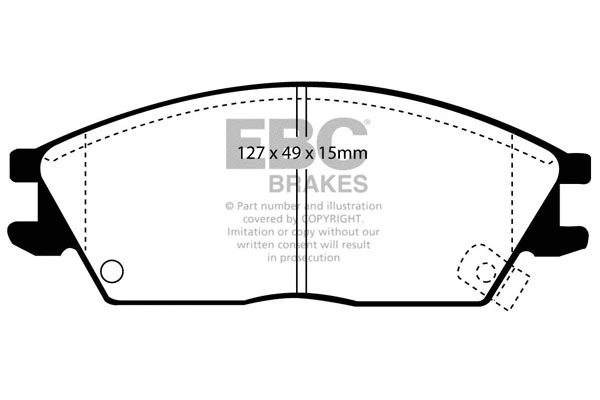 Brake Pad Set, disc brake (DP2803)