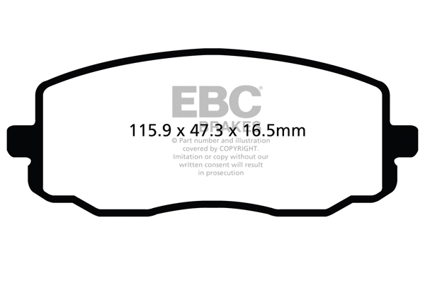 Brake Pad Set, disc brake (DP22050)